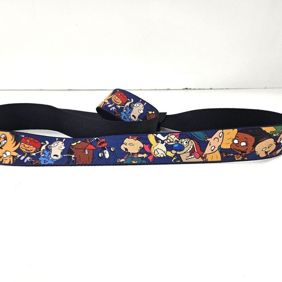 Buckle Down Mens OS USA Made Nick 90's Nickelodeon Cartoon Collage Web Belt - Picture 3 of 6